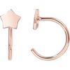 PAVOI 925 Sterling Silver Huggie Half Hoop Earrings | Hypoallergenic Minimalist Tiny Cartilage Earring