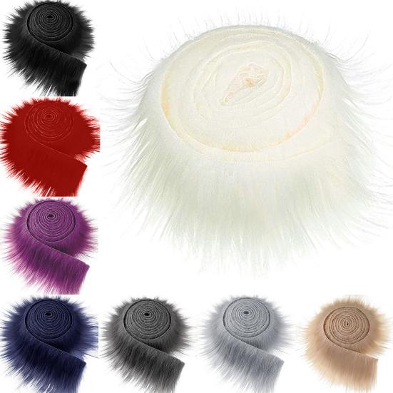 1 Roll Plush Ribbon Vintage Handmade Easy to Cut DIY Various Festival Dwarf Dolls Trimming Fabric for Scarf