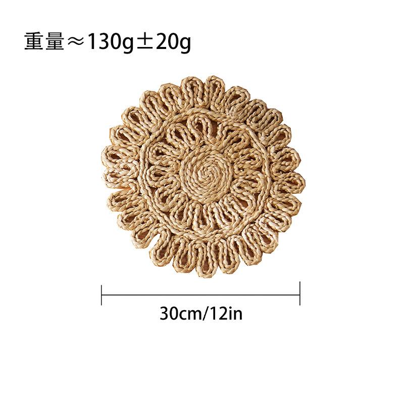 Special for Natural Color Heat Insulation Mats, Japanese-style Environmentally Friendly Jute Placemats, Corn Husk Bowl Mats, Water Hyacinth Pot Mats
