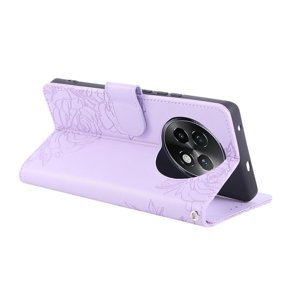 For Realme 13+ 5G/13 Pro 5G (Global) Case Rose Flower PU Leather Wallet Phone Cover with 3 Card Slots