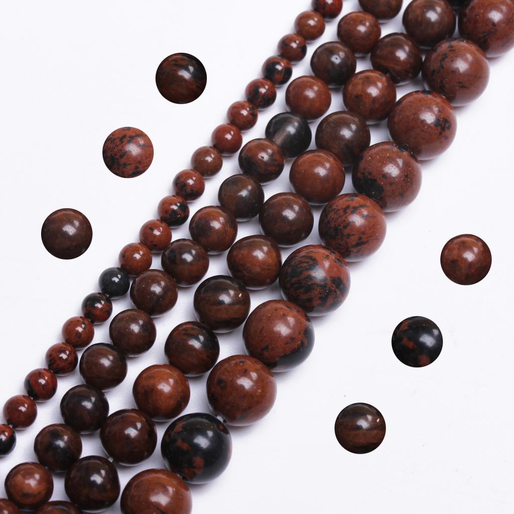 40/30/20/15Pcs Round Loose Beads 4/6/8/10/12mm for Jewelry Making DIY Bracelet Necklace Needlework Natural Stone 