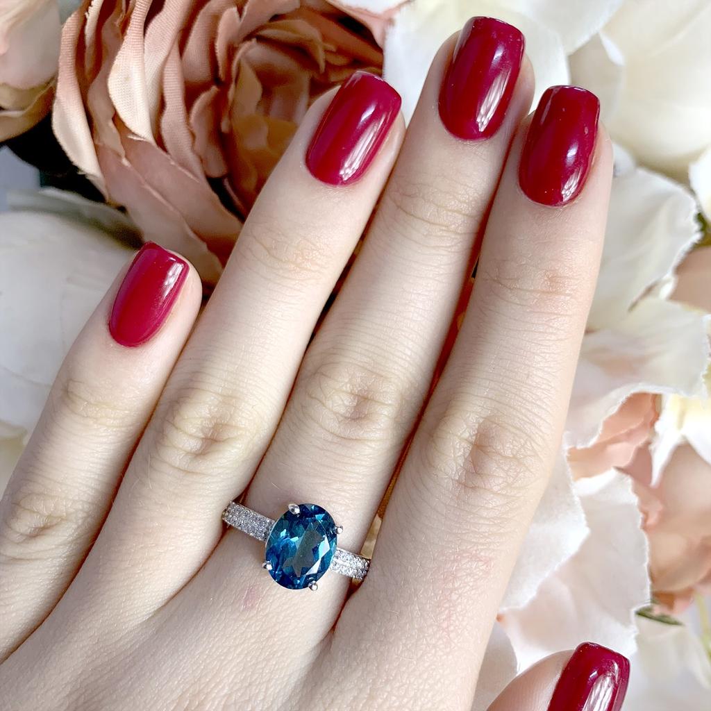 London Blue Topaz Silver Ring 2.642ct (1917206)