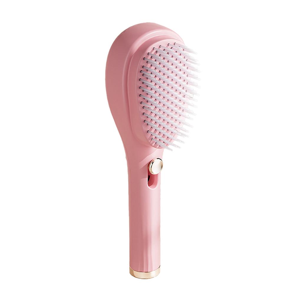 Self-Cleaning Hair Brush Anti-Static Massage Comb Retractable Detangling Tool Rotating Scalp Brushes Combs Styling Massager Q4Y8