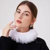 Renaissance Collar Elizabethan Mesh Ruffled Neck Collar Shawl Wrap Detachable False Collar Necklace for Women and Girls