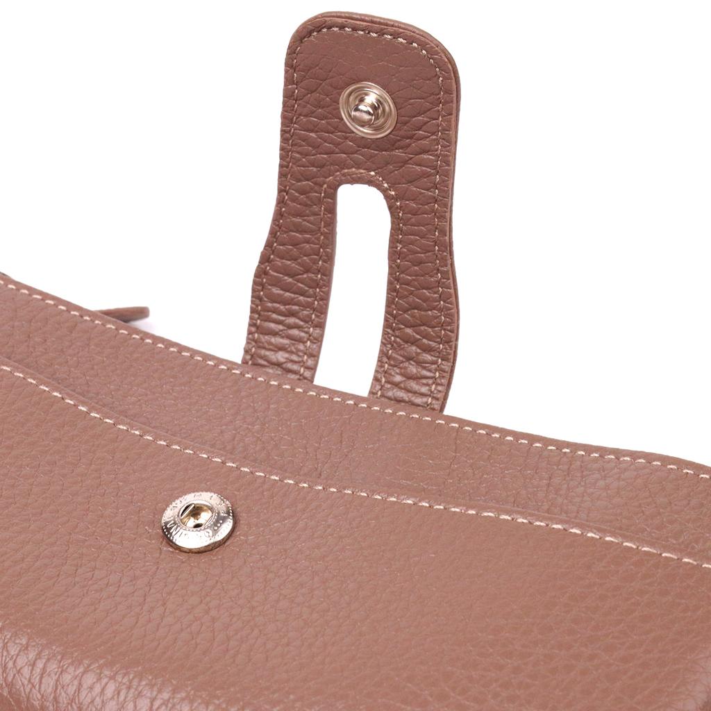 Interessante Damenkatzen aus echtem Narbenleder CANPELLINI Geldbörse 21634 Beige