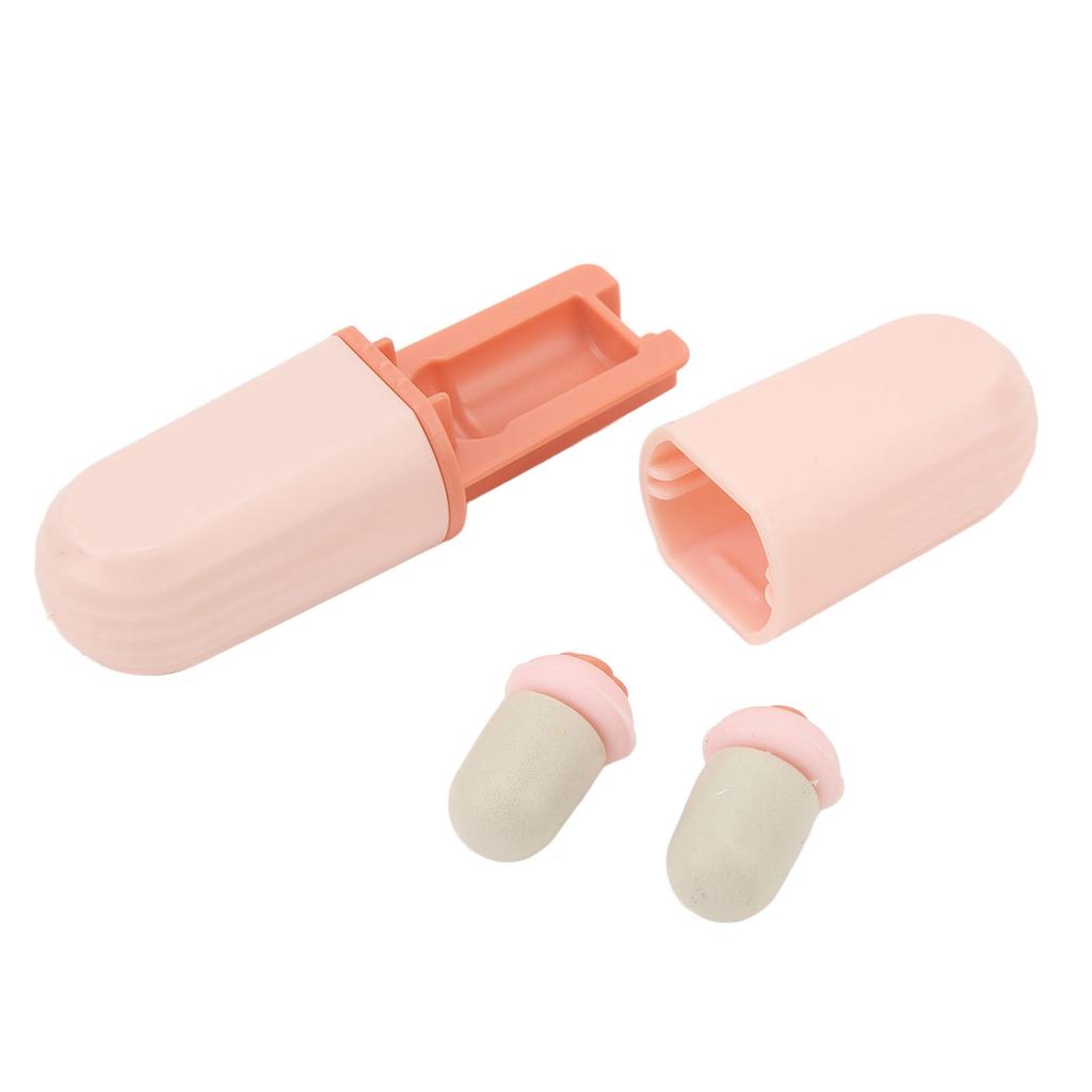 Brusreducerande öronproppar Ljudreducering Silikon Sovöronpropp med Ögonlapp Rosa