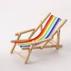 Mini 1/12 Dollhouse Chair Multicolors Summer Vacation Beach Chair  For OB11 Doll