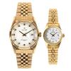 [GALAXY] GALAXY 5 ATM Couple Men's Metal Wristwatch QT7013MD