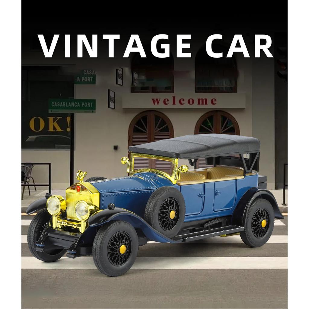1/32 Rolls-Royce Phantom I Legierung Klassisches Altes Auto Modell Diecast Metall Retro Luxus Fahrzeuge Auto Modell Ton und Licht Kinderspielzeug Geschenk