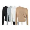 Womens Off Shoulder Knit Sweater 2026 Fall Relaxed Slim Fit Long Sleeve Top