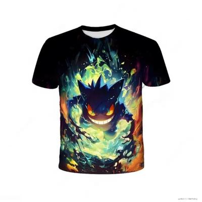 Letné Pokémon tričko Pikachu Detské 3D módne ležérne tričko Pokémon chlapci dievčatá deti cosplay kostým tričko s krátkym rukávom