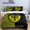 Beitar Jerusalem Football Club Pattern Bedding Quilt Set  Home Decoration  Gift (1 * duvet cover + 2 * pillowcase  without core)