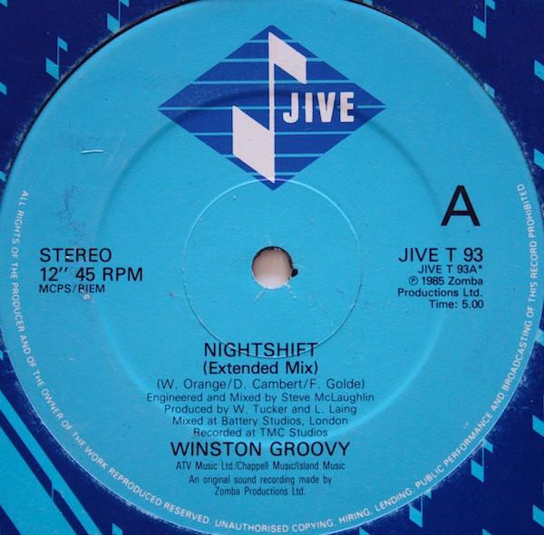 

12inch Record WINSTON GROOVY - Nightshift JIVET93 Jive 1985 UK Reggae, Ska & Dub Used