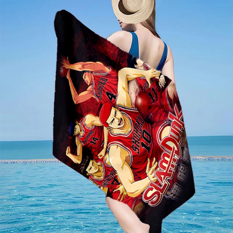 Slam Basketball Heroes Beach Towel, Super Soft Microfiber, Gift for Her/Him, Birthday, for Pool, Beach, Travel, Home Decor Fan gifts