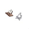 Cafe Abstract Napkin Organizer Holder Tissue Dispenser Wood Base Statue Decoration for Kitchen