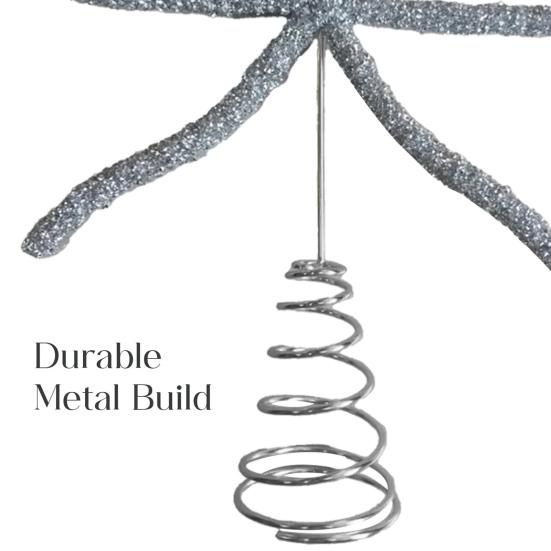 9,8" Mašle s kamínky Špička na stromek Zlatá/Stříbrná Mašle s kamínky Ozdoba na špičku stromku na Vánoce, svátky, svatbu, narozeninovou oslavu