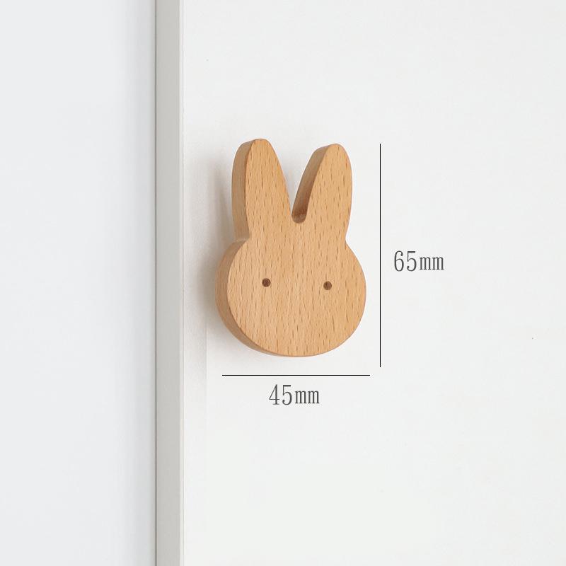 WV Wooden Door Handles Animal Wood Furniture Handles for Cabinets Dressers Drawers Door Knobs Kitchen Cupboard Wardrobe Pulls