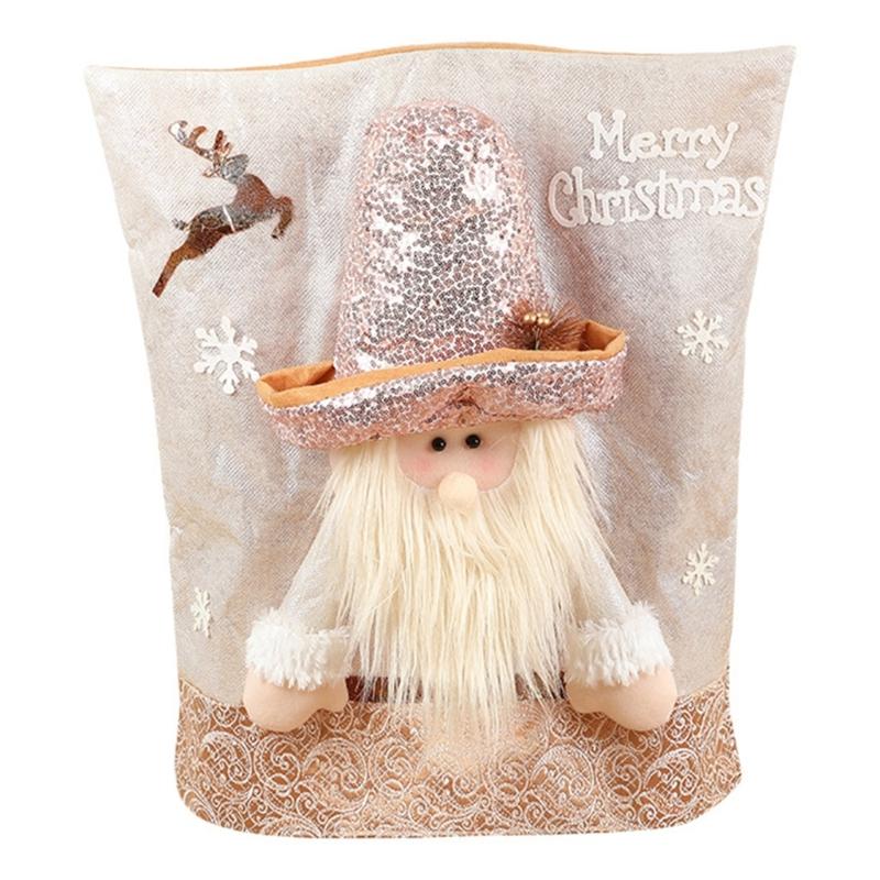 Christmas Chair Slipcovers in Santa Hat Chair Cover for Holiday Festivitys Dropshipping