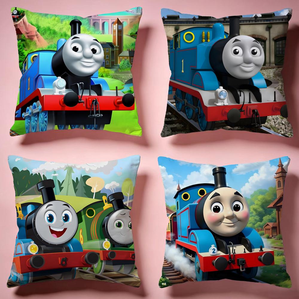 Popular Tthomas The Trained Cushion Cover Comfortable Durable Pillow Cover MultiScene for Home Office Car Sofa