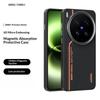 Telefoonhoesje met Koolstofvezelpatroon voor Vivo X300 Ultra X300s X200 Pro Mini X200 Alloy Lensframe Magnetische Draadloze Oplaadhoes