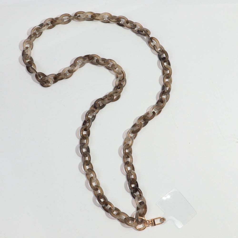 120cm Anti-Lost Colorful Acrylic Phone Chains for Women Portable Rope Neck Strap Cell Phone Chain Accessories Gifts Outdoor