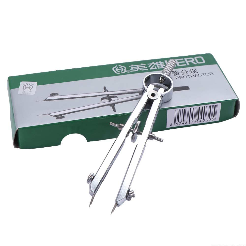 Tool with Lock Bow Divider Geometry Scribe Gauge Math Compass Spring Compasses Compass Protractor