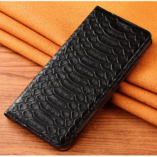 

Чохол з натуральної шкіри Snakeskin Veins для XiaoMi Mi 12 12T Pro Mi12 Ultra 12X 12s pro Ultra Lite Cowhide Wallet Flip Cover Case Xiaomi 12T 5G чорний
