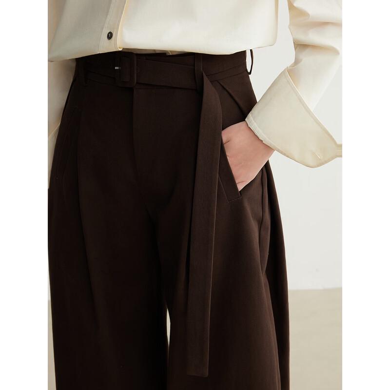 ELLE Women's Thickened French Cotton Wide-Leg Lounge Pants