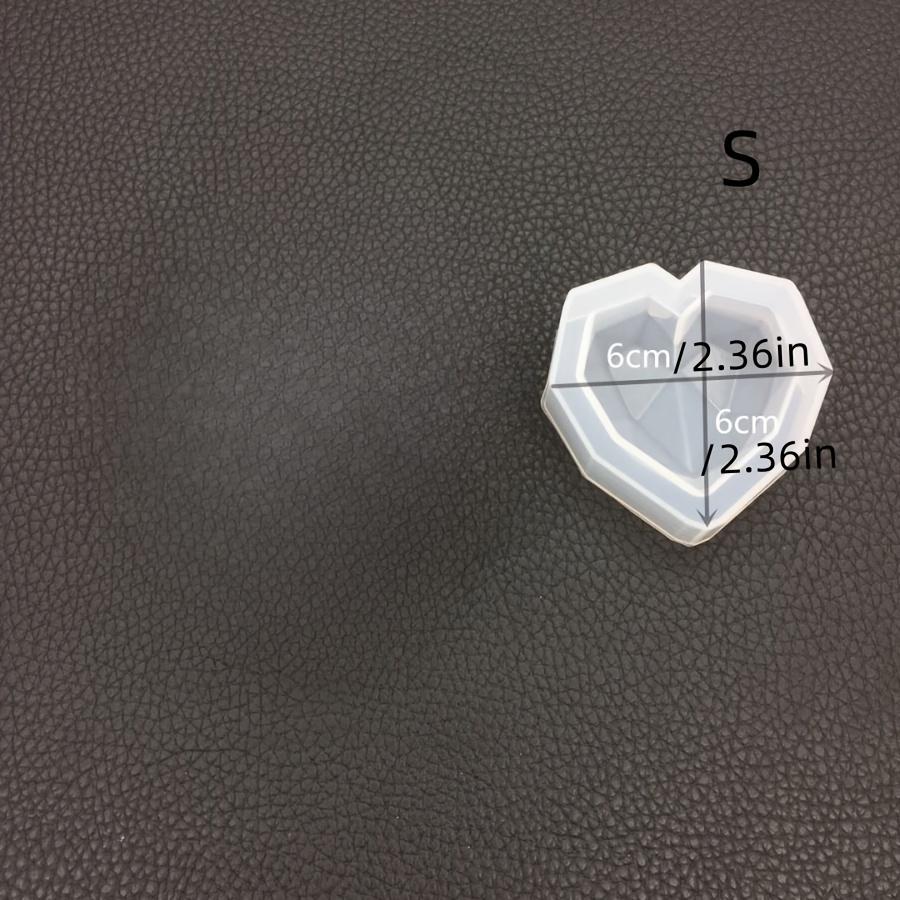 Resin Casting Molds Geometric 3D Heart-Shaped Silicone Mold Candle Soap Making Candle Supplies Valentine'S Day Mold