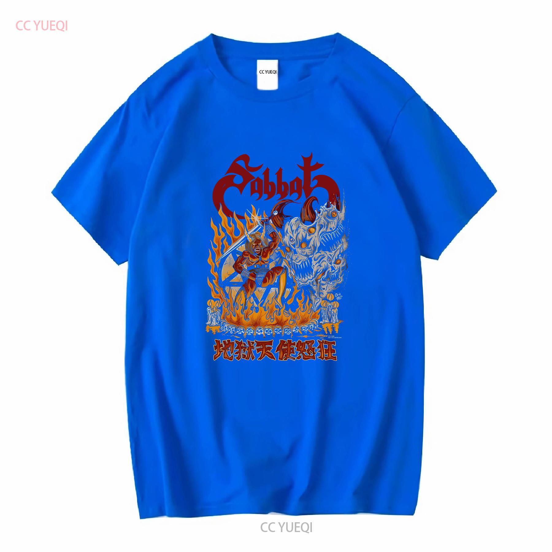 Sabbat Japanese Black Metal Band Onfire T Shirt S 2XL long or short sleeves vintage Washed Unisex Casual Comfortable Versatile S