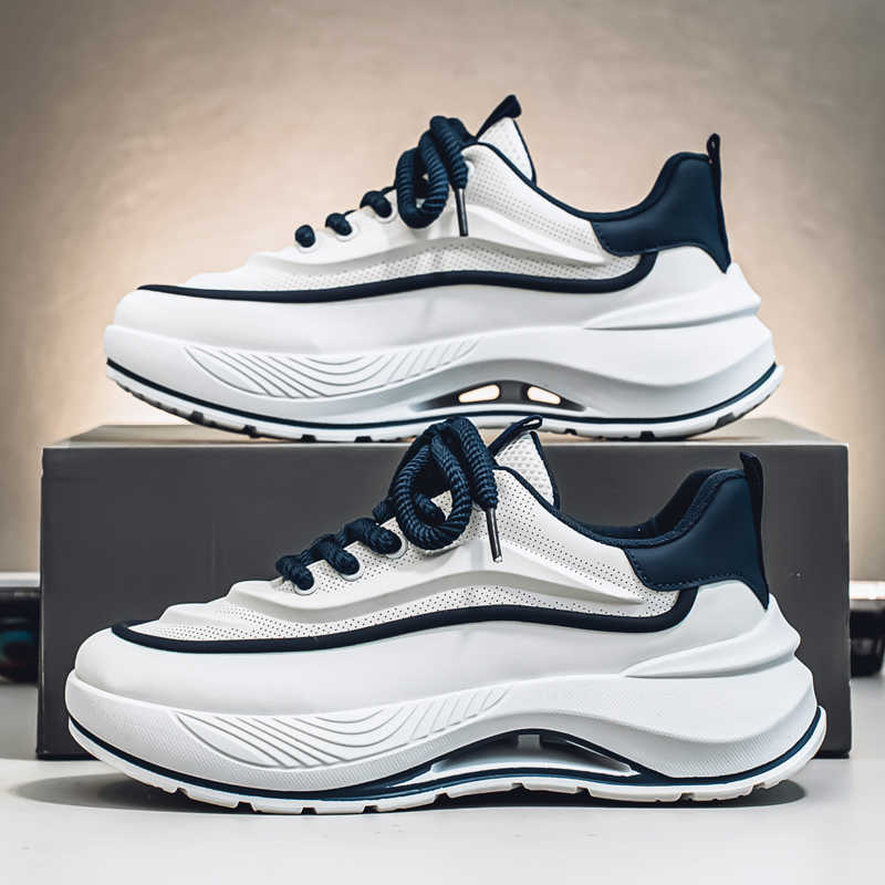 High Sole With Ties Boots Skateboarding Sneakers Shoes Silver Sneakers Man Sports Daily Luxe Shose Tene Casuall Boty