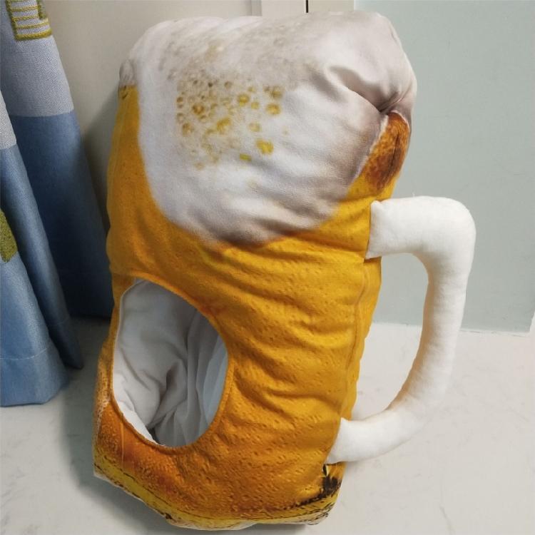 Funny Beer Mug Hat for Adults Plush Beer Caps Hat Winter Warm Caps Birthday Party Accessories Stage Performances Headgear