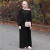 Vintage Women Abaya Long Maxi Dre Arab  Muslim Robe Islamic Kaftan Dubai