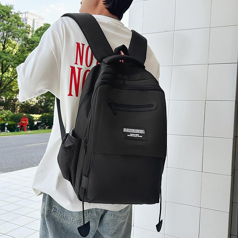 Backpack New large-capacity backpack Junior high school schoolbag College student backpack High value couple student schoolbag