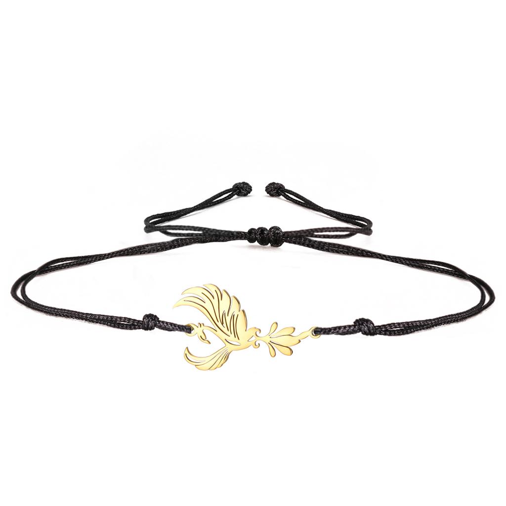 Exquisite Light Luxury Phoenix Pendant Bracelet Unique Design Fashion Jewelry Versatile Stylish Wristwear