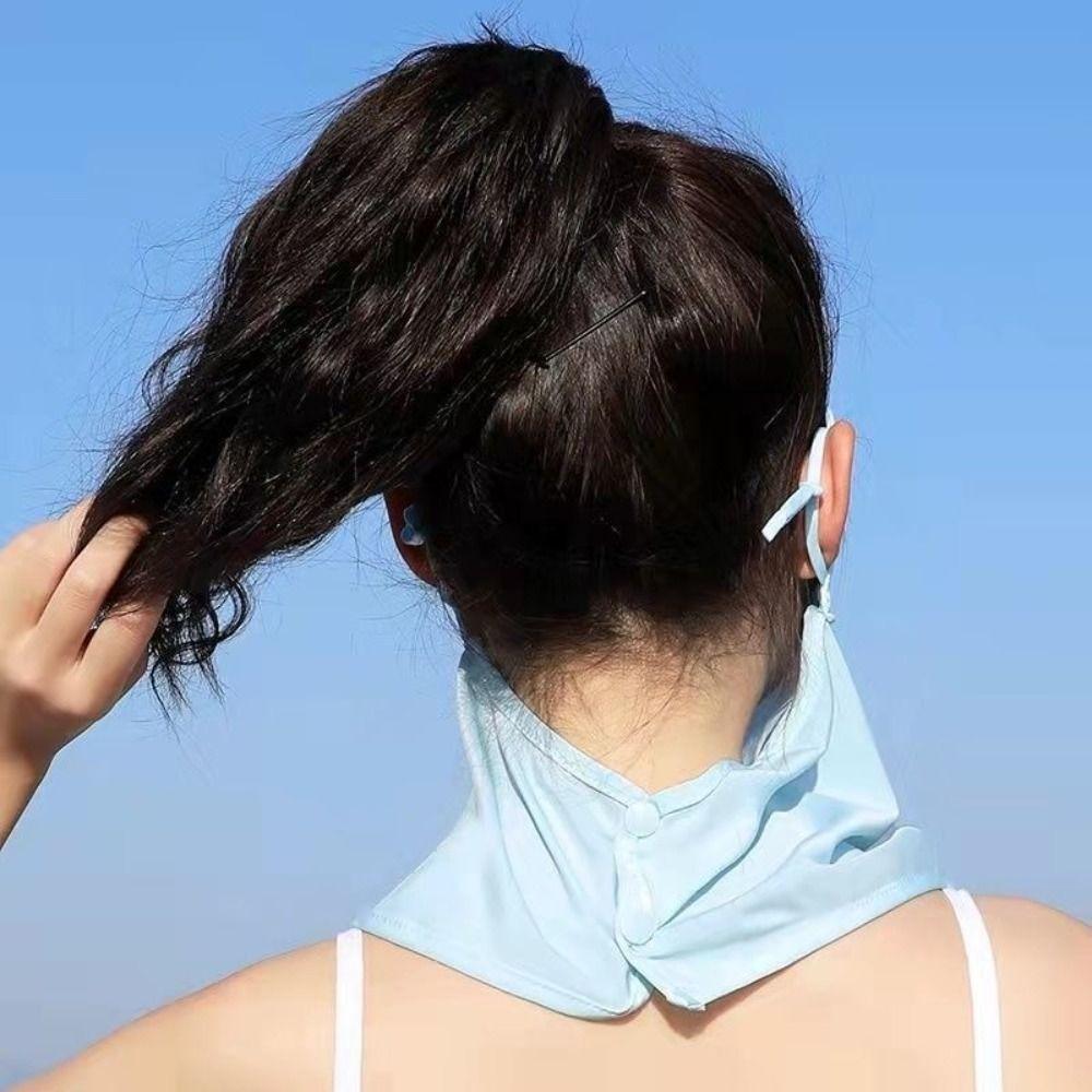 Balaclava Mas Ice Silk Sunscreen Mask 360 Full Cover Summer Headband Cycling Scarf  For Men Women