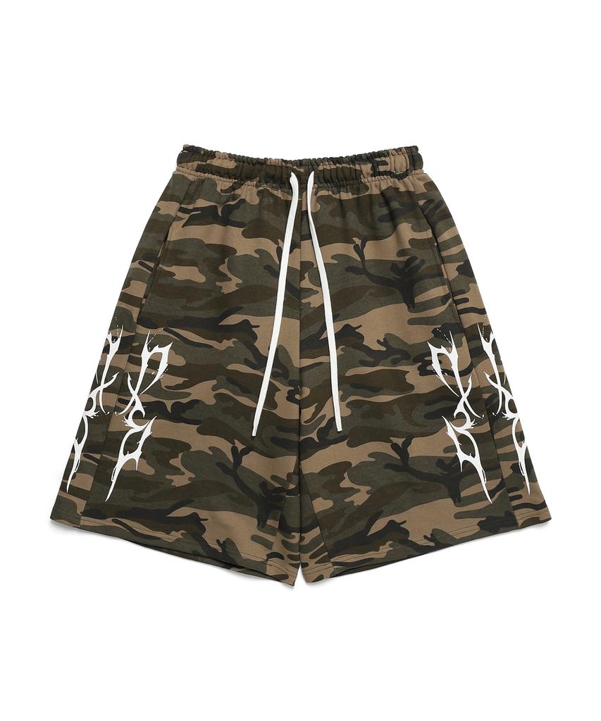 D.XO.H Thunder Logo Half Pants Camo