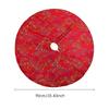 Elegant Christmas Tree Skirt with Soft Plush Texture Tree Base Mat Ornament for Home and Commercial Holiday Decoration