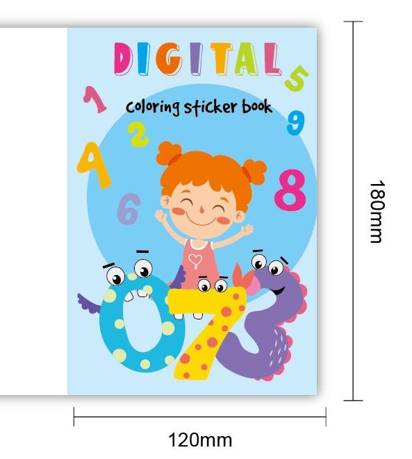 Coloring Book Children Sticker Books Fun Coloring Books 3-6 Years Early Education Preschool Activities DIY Themed Drawing Books