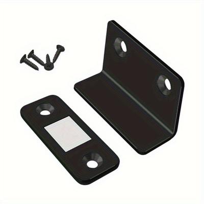 2Pcs Self-adhesive Latch L-type Invisible Strong Magnetic Steel Catch Latch Door Suction Cabinet Cupboard Closer Home Hardware