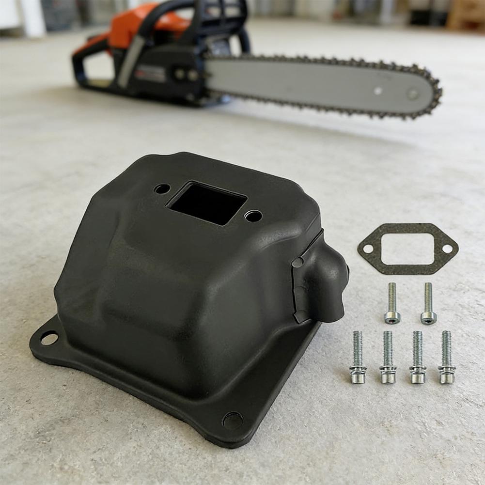 Dual Port Muffler Kit For Stih= 044 046 MS440 MS460 Replaces 1125 140 0612 1128 140 0600 Exhaust Chainsaw Part Garden Power Tool
