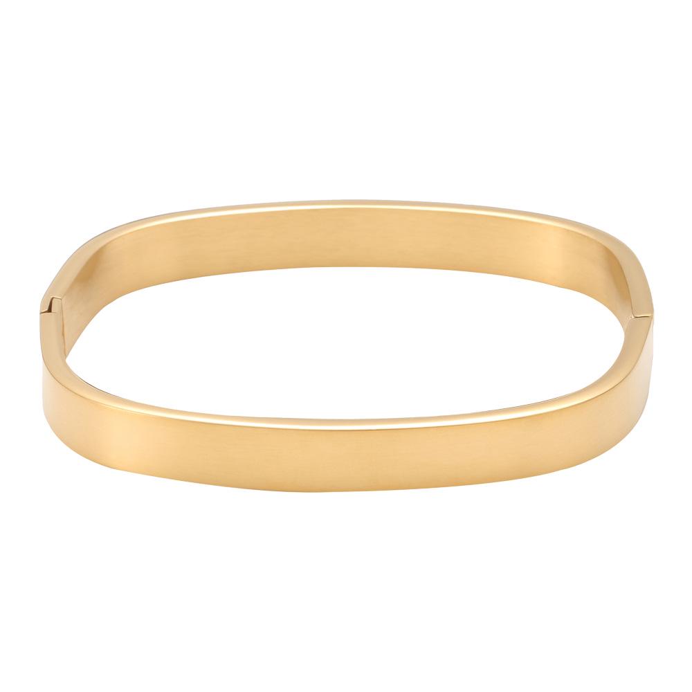 Unisex Armband aus Edelstahl, quadratisch, mit beliebtem europäischem und amerikanischem Design
