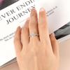 Women's Light Luxury Round Diamond Zircon Ring – Elegant Micro-Pave Fashion Accessory