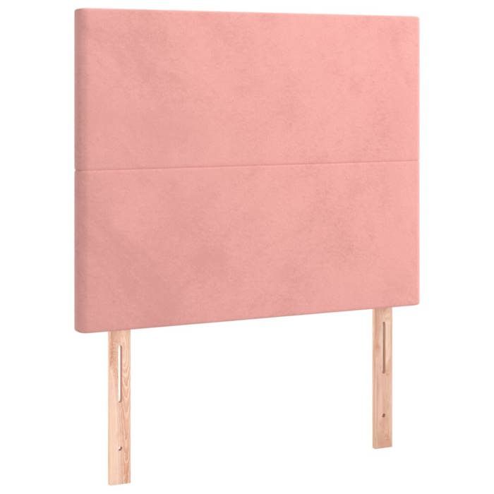 VidaXL Cadre de lit avec tête de lit Rose 80x200 cm Velours3125604