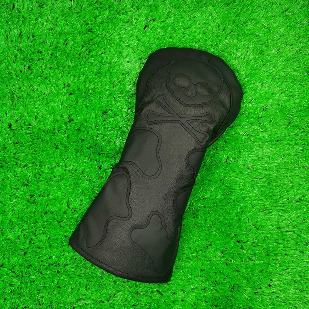 Durable Embroidery Skull Pattern golf Cover Hybrid Driver Headcover Sleeve w/ No. Tag Accessories
