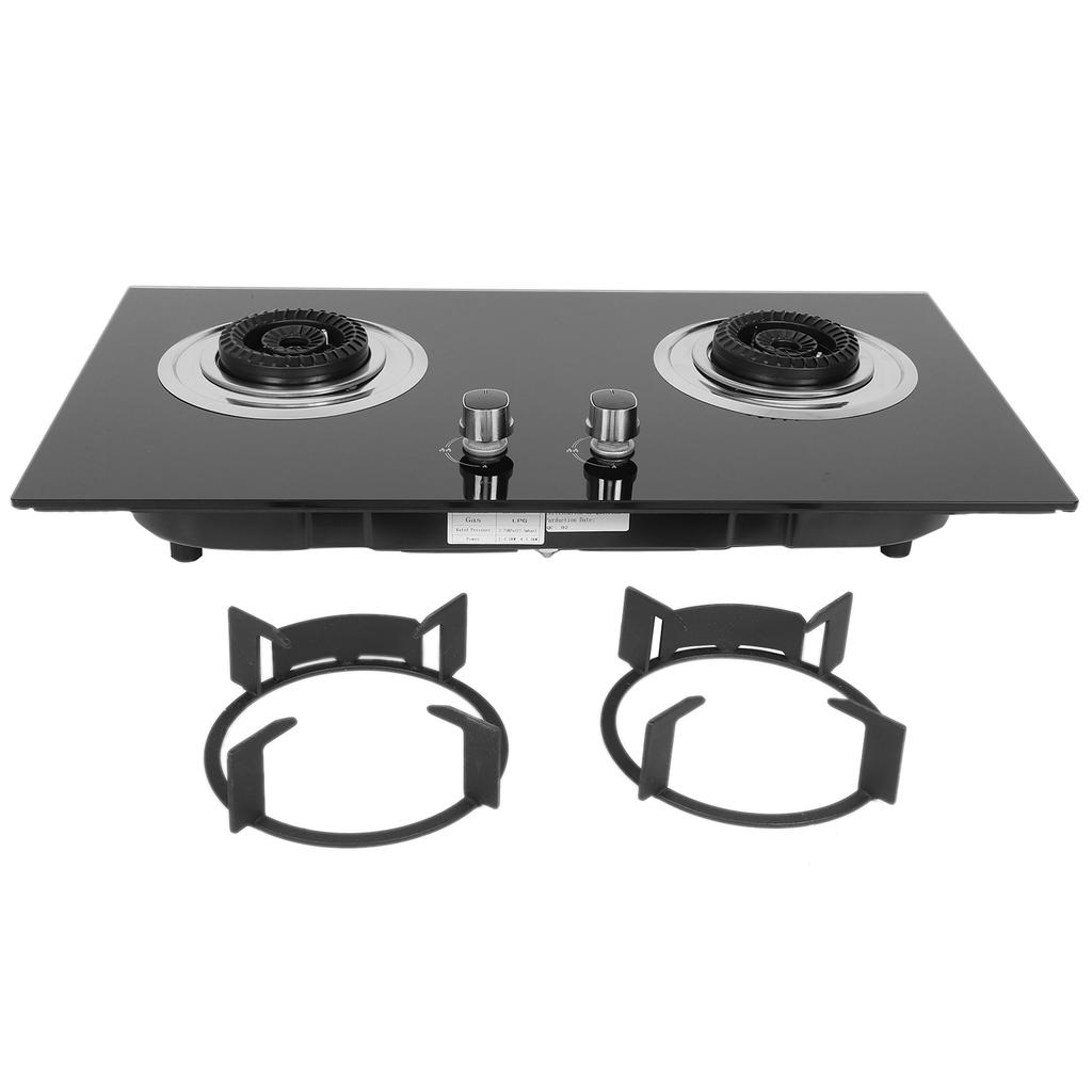 Household 2 Burners Liquefied Gas Stove Cooker Kitchen Cooking Accessory Appliance Cookware