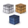 Qiyi 3X3X3 Mirror S Magic Cube Puzzle Speed Magico Cube Baby Kids Toys With Gold Silver Sticker Stickers