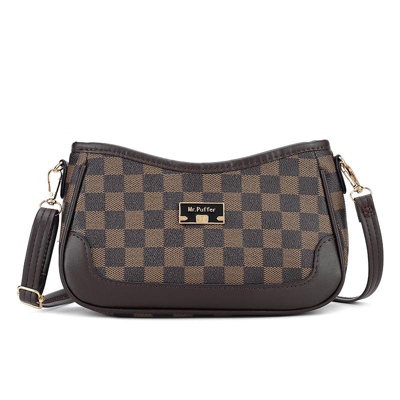 Trendige kleine Tasche Damen Ein-Schulter Umhängetasche Bedruckte Achseltasche