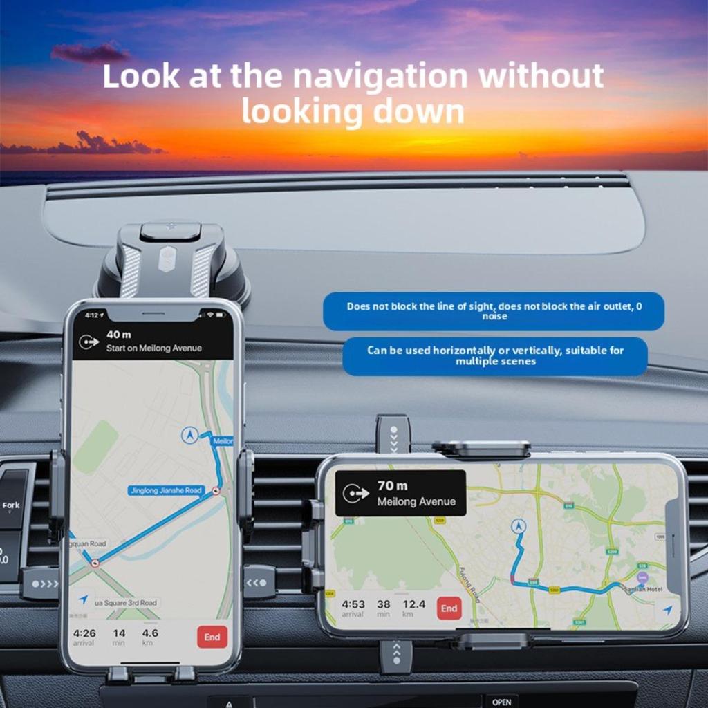 Support de téléphone à ventouse pour voiture, support de navigation universel pour sortie d'air, fournitures pour véhicules à énergie nouvelle