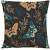 Home Decor Mystical Moon & Butterfly Pattern Pillowcase Pattern Cushion Cover Suitable for Sofa Bedroom Car Pillow Cover